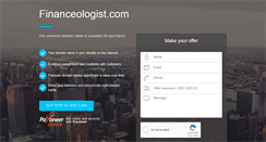Desktop Screenshot of financeologist.com