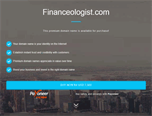 Tablet Screenshot of financeologist.com